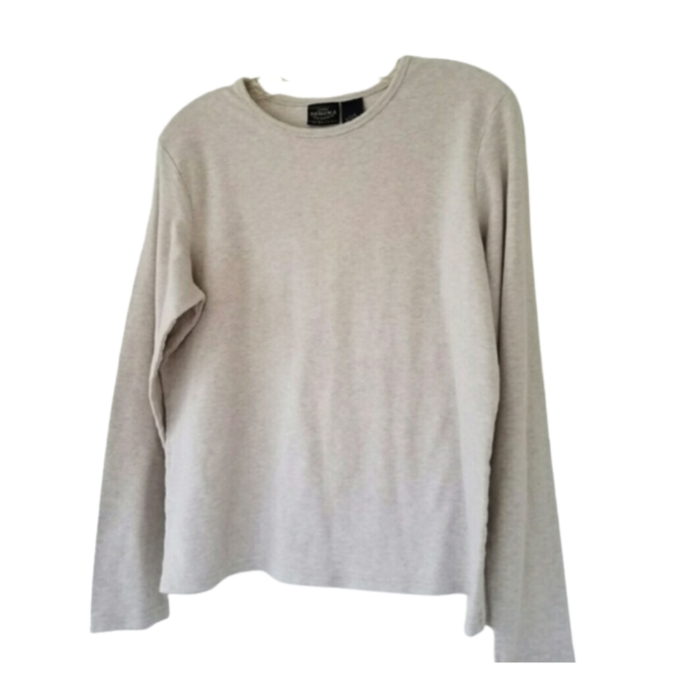 Ab) Sonoma Women’s Light Gray Long Sleeve Stretch Top Size L